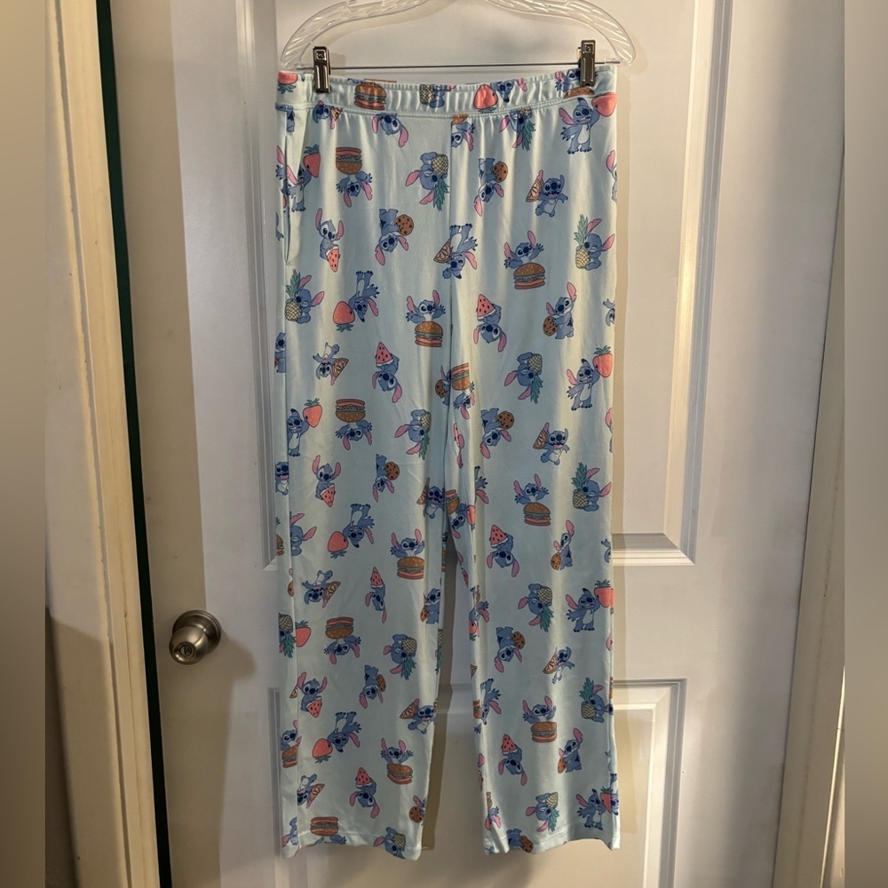 Disneyโs Stitch Pajama Pants Sz M NWOT